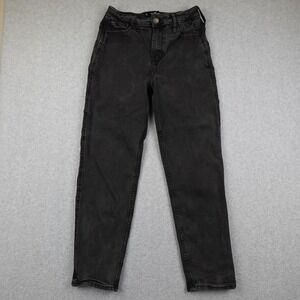 Hollister Womens Jeans Ultra High Rise Mom Jeans Black Washed 27x27 Everyday